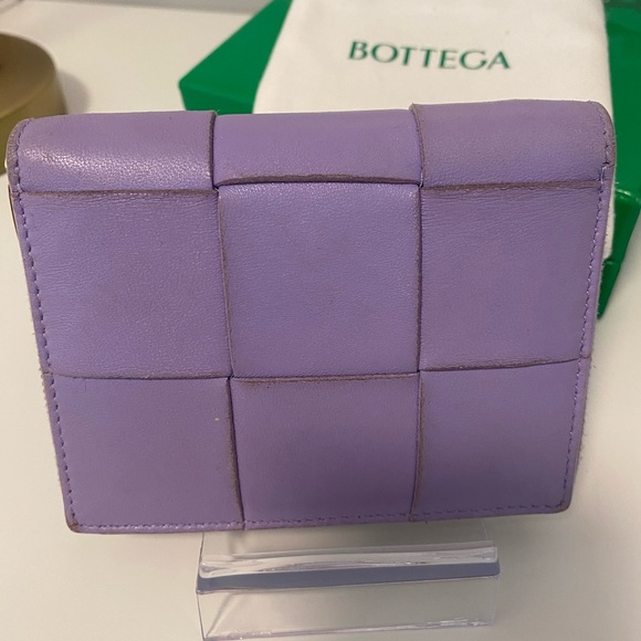 Bottega Venetta Lavander Cassette Compact Zip Wallet Full Inclusion - Picture 6 of 16